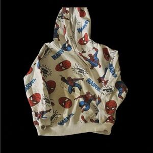 Marvel Spider-Man Kids Hoodie - Cream and Red